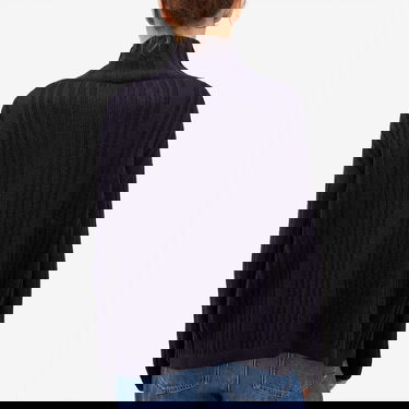 Sveter Max Mara Knitted Turtleneck Jumper Size Large Modrá | 2421366012600-004, 3