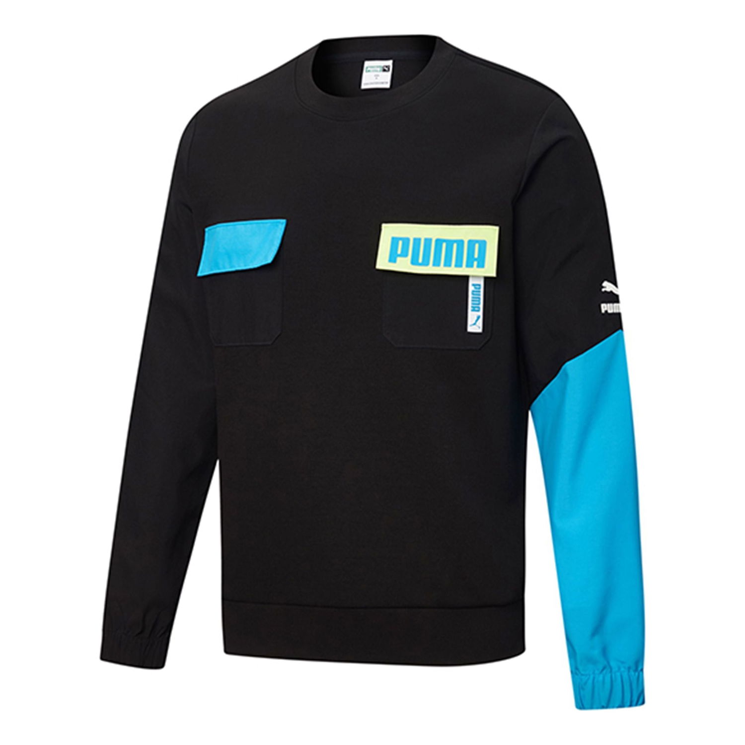 Sveter Puma Patched Crew Neck Sweater Čierna | 532181-01, 0
