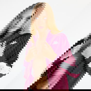 Vetrovka Kappa 222 Banda Wanniston Slim Fleece Jacket Vínová | 301PSC0 BX5, 0