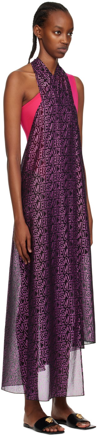 Šaty Versace Versace Allover Cover Up Dress Ružová | 1008668_1A07360, 1