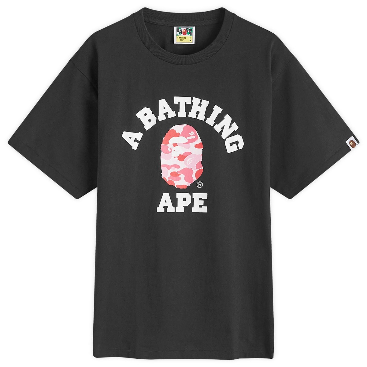 Tričko BAPE A Bathing Ape ABC Camo College T-Shirt Čierna | 001TEK301005M-BKP, 0