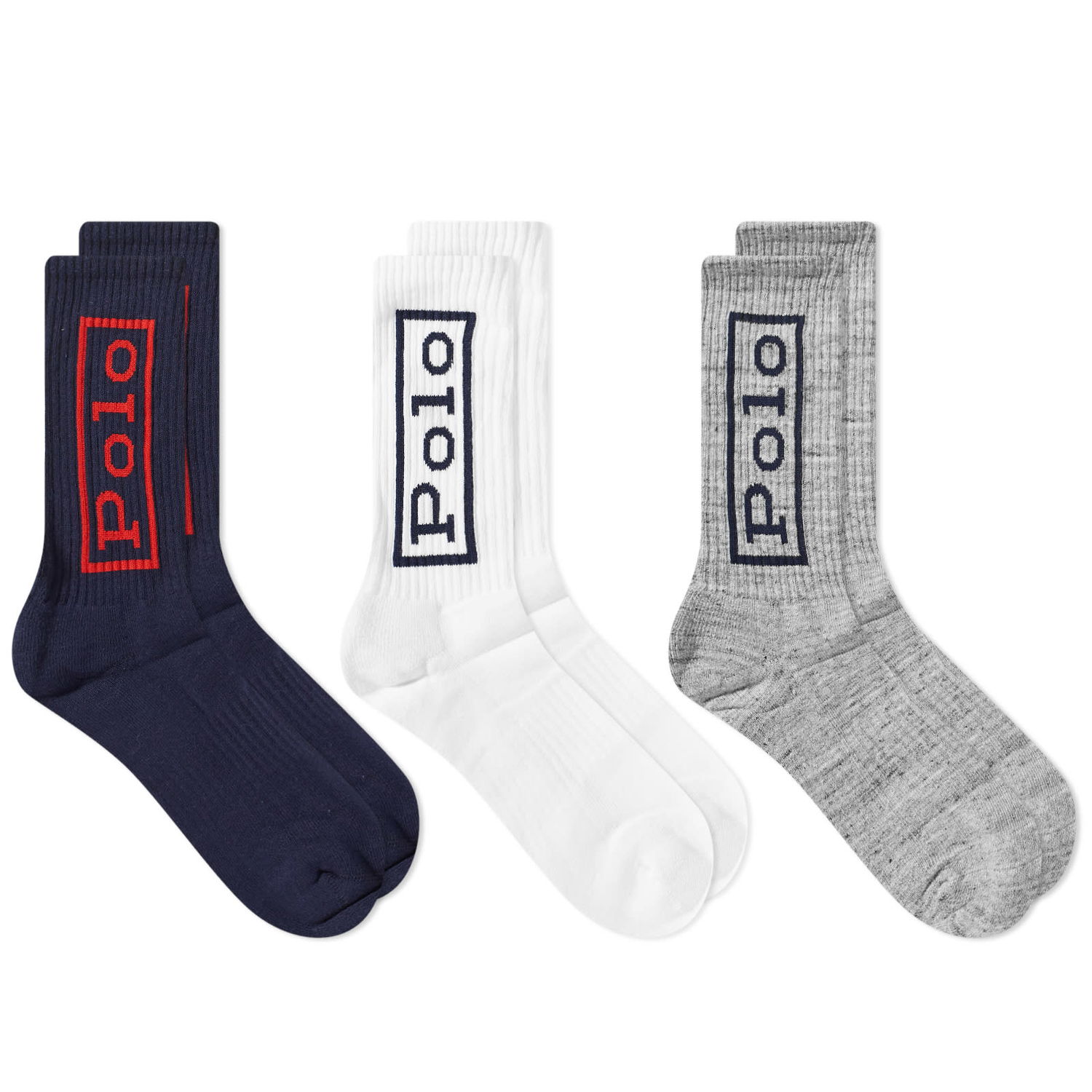 Ponožky Polo by Ralph Lauren Logo Sock - 3 Pack Rôznofarebný | 449912717001, 0