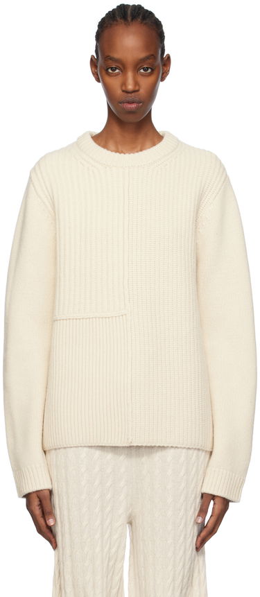 Sveter TOTEME Multi-Rib Knit Sweater Biela | 241-WRT1030-YA0007, 0