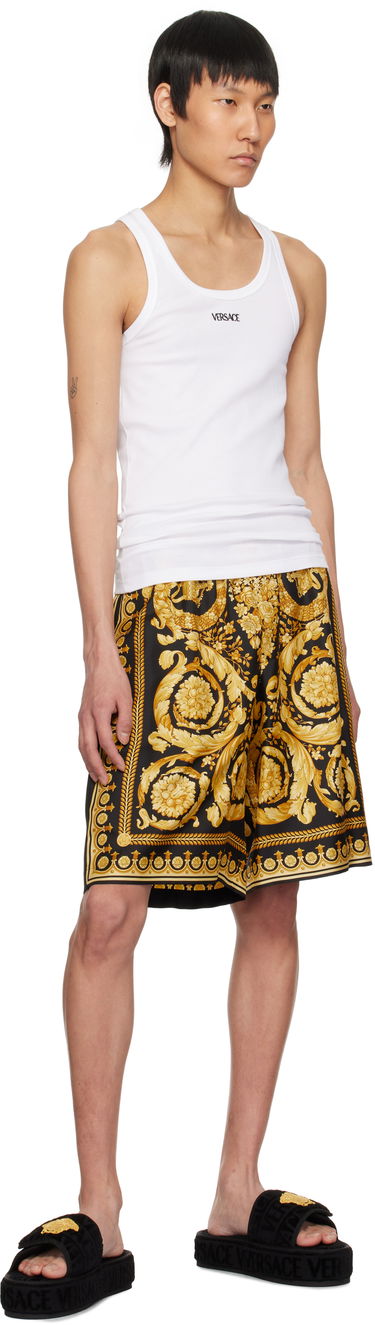 Oblečenie Versace Versace 'Versace' Allover Slippers Čierna | ZSL000003_ZCOSP052, 4