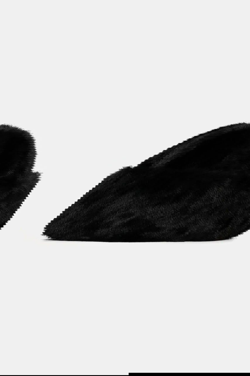 Klobúk STAND STUDIO Stand Studio Lovali Faux Fur Hat Čierna | 66562.9401, 0