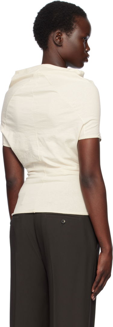 Tričko Rick Owens Rick Owens Hollywood Jersey Shroud T-Shirt Béžová | RP01E7225 JNC, 2