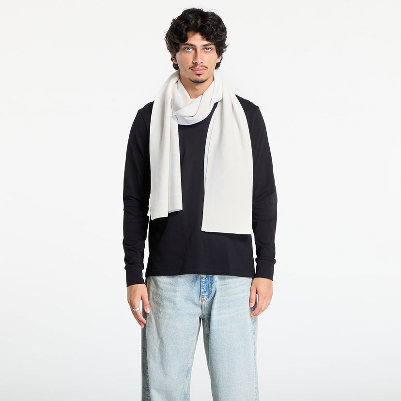 Šál CALVIN KLEIN Calvin Klein Emblem Aop Fine Scarf Biela | LV04D8051G FUP