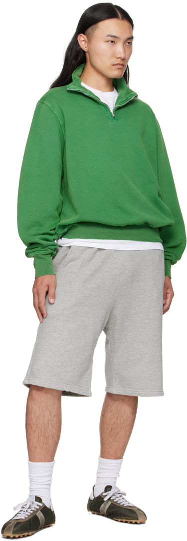 Mikina LES TIEN Les Tien Heavyweight Banded Yacht Sweatshirt Zelené | CF-1114-PD, 3