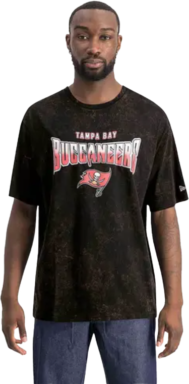 Tričko New Era Washed T-Shirt Tampa Bay Buccaneers Čierna | 60291750-60291750, 3