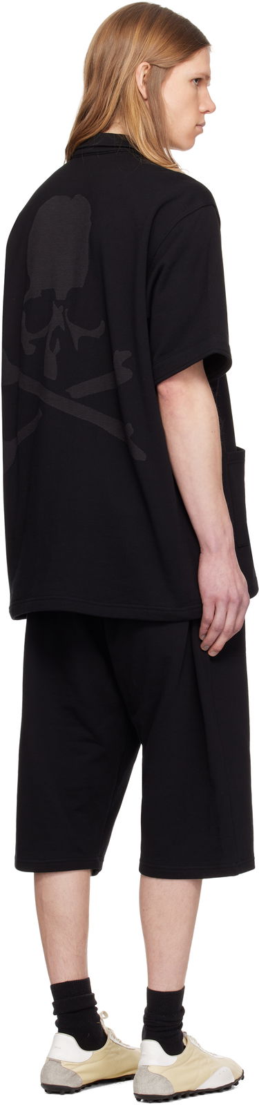 Košeľa Mastermind WORLD Mastermind World Short Sleeve Pajama Shirt and Shorts Set Čierna | MW25C14-PJ001-605, 2