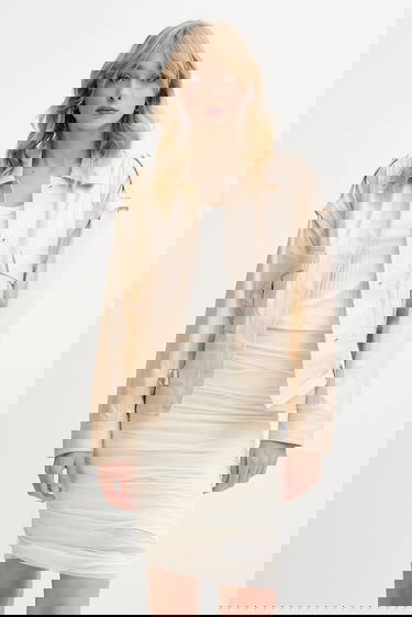 Sukňa Maison Margiela MM6 Maison Margiela Ruched Mini Skirt Béžová | S62DA0037.S24423.962, 3