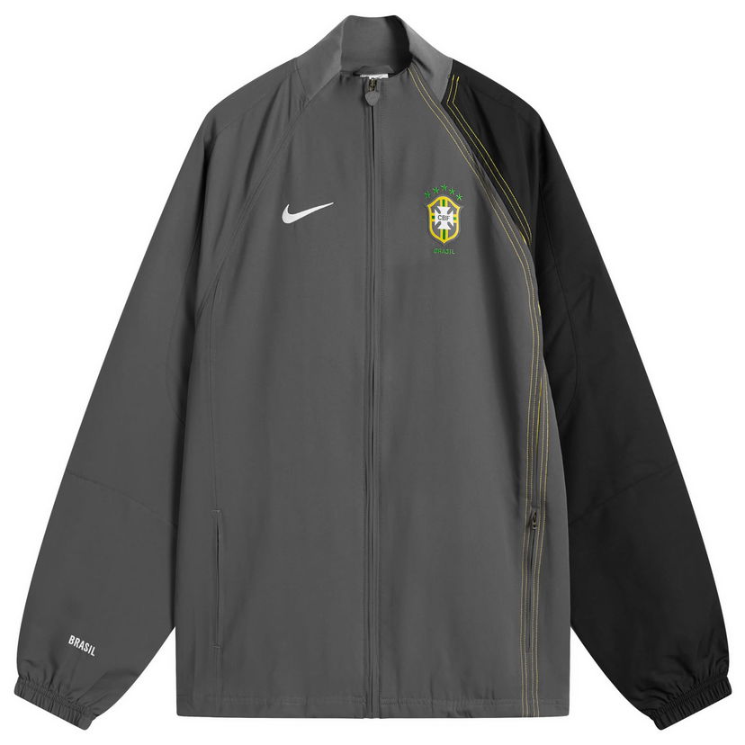 Bunda Nike Brazil Reissue Track Jacket in Grey/Yellow/White Šedá | HV4437-021