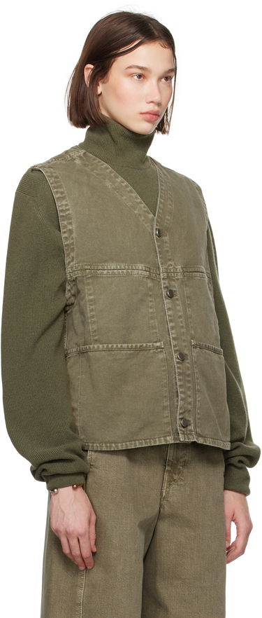 Vesta LEMAIRE Lemaire Denim Vest Zelené | OW1109 LD1008, 1