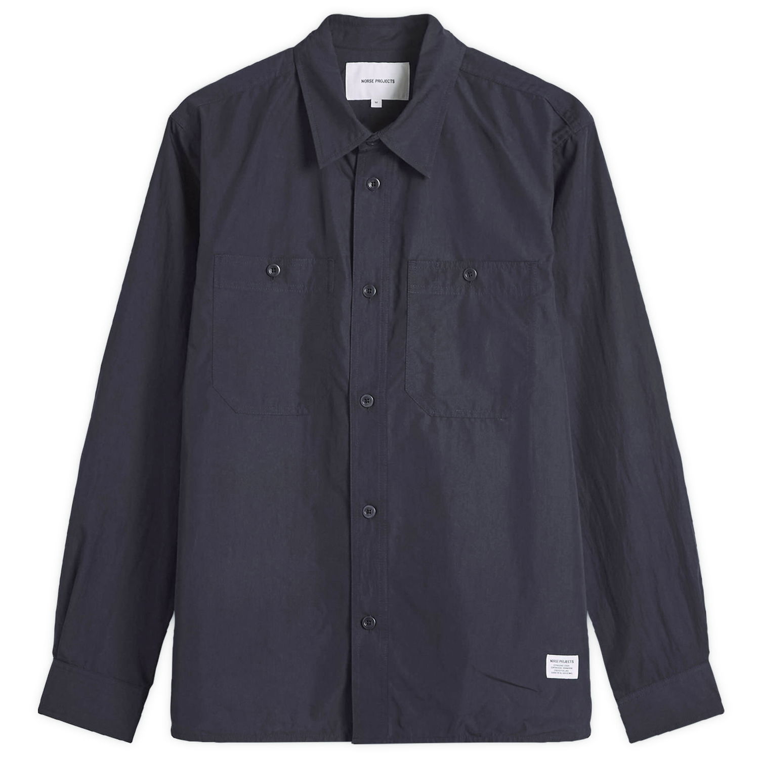 Košeľa NORSE PROJECTS Silas Tech Poplin Shirt 2.0, Size Large Navy | N40-0825-7004, 1