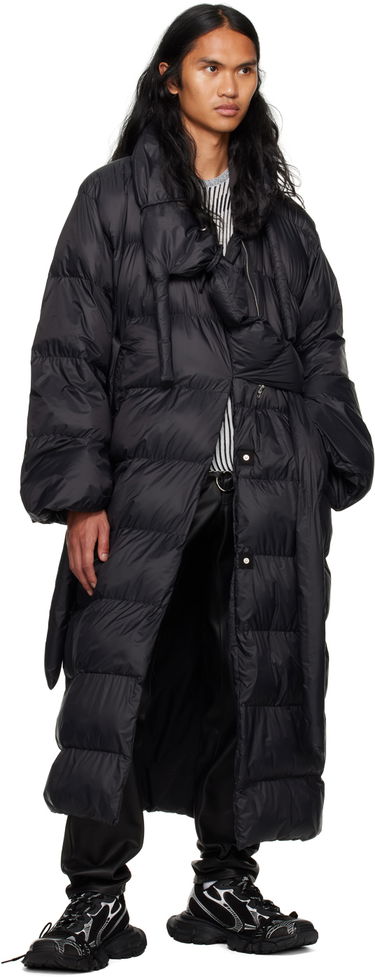 Prešívaná bunda Ottolinger Ottolinger Laced Puffer Coat Čierna | 0901601S, 3