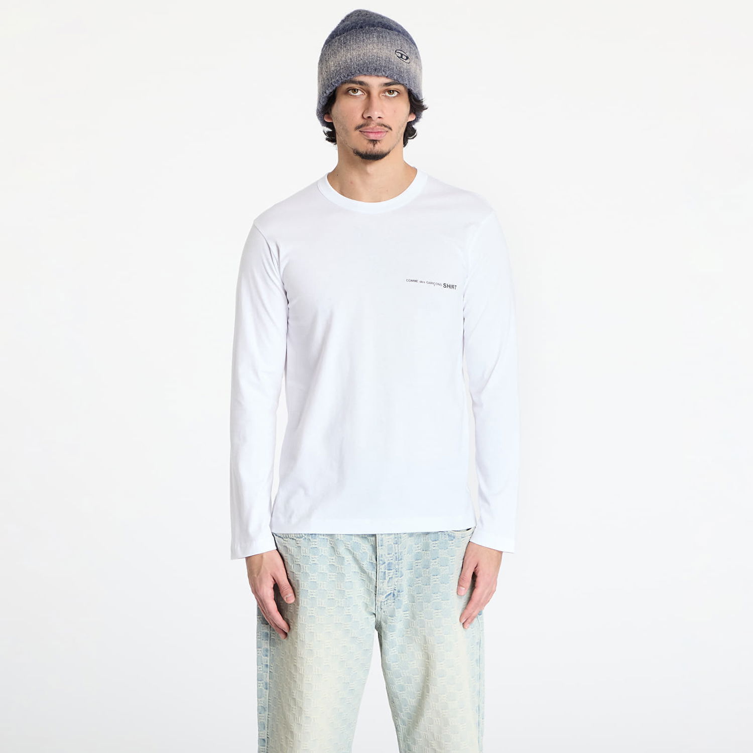 Tričko Comme des Garçons Comme des Garçons SHIRT Knit T-Shirt Biela | FO-T025 WHITE, 0