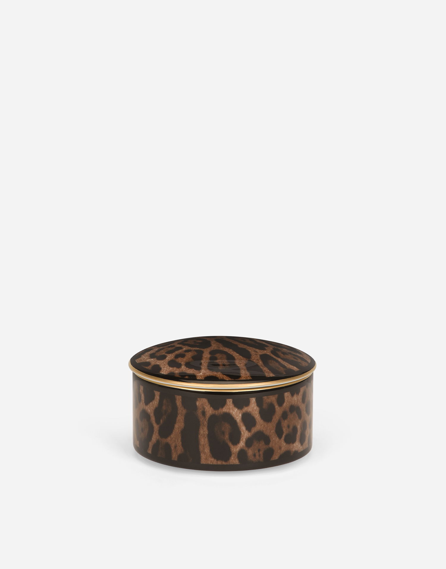 Home decor Dolce & Gabbana Dolce & Gabbana Oval Leopard Print Porcelain Decorative Box Rôznofarebný | TCC200TCAMUUL003, 1