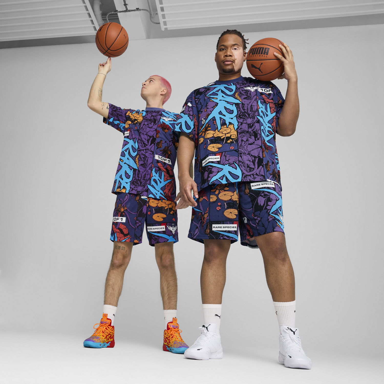 Šortky Puma Melo Phoenix Basketball Shorts Fialová | 630689_01, 0