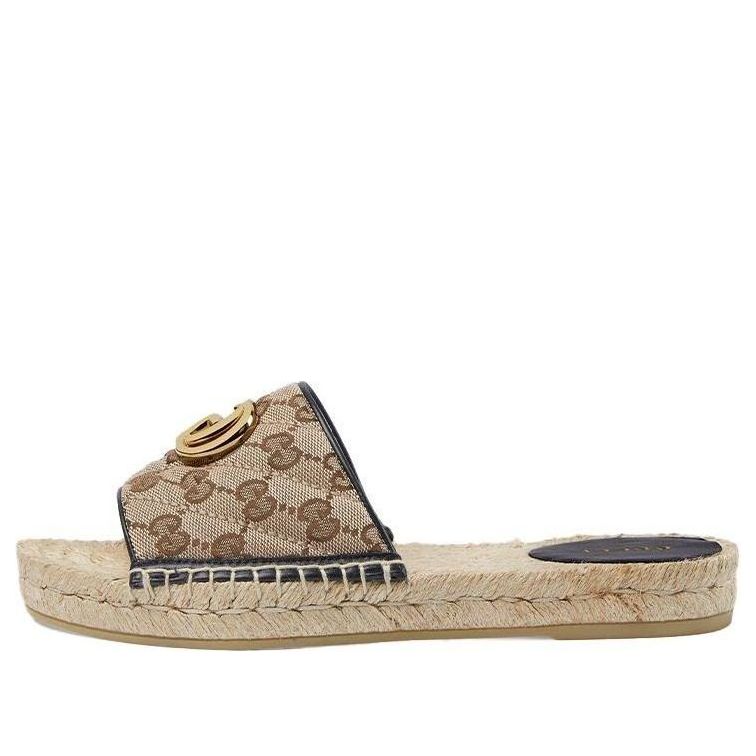 Tenisky a topánky Gucci GG Matelass Canvas Espadrille Sandal Béžová | 620120-KQWM0-9765, 0