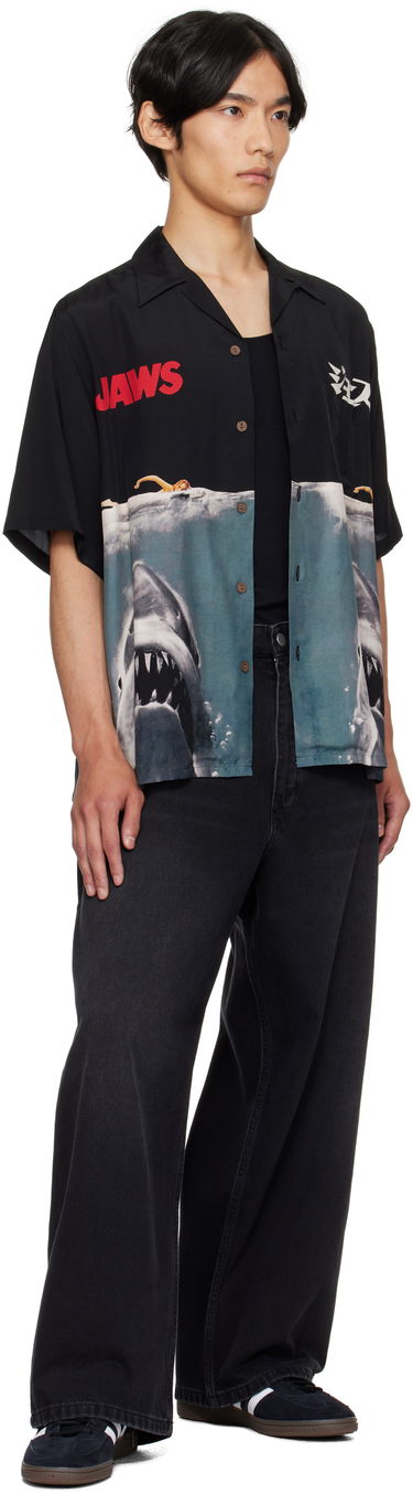 Košeľa WACKO MARIA WACKO MARIA 'Jaws' Short Sleeve Shirt Čierna | JAWS-WM-HI01, 3