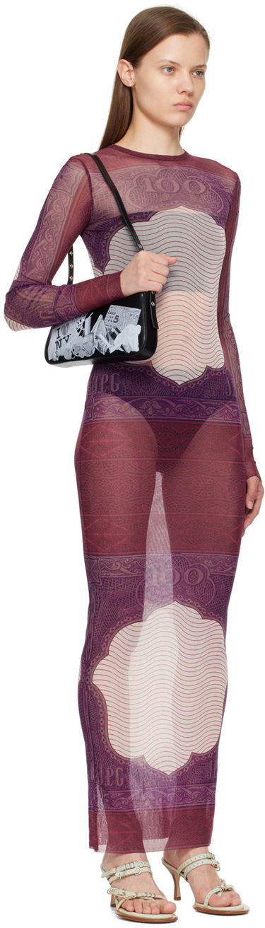 Šaty Jean Paul Gaultier Jean Paul Gaultier 'The Cartouche' Maxi Dress Fialová | 24/25-F-RO086-T515-300128, 1