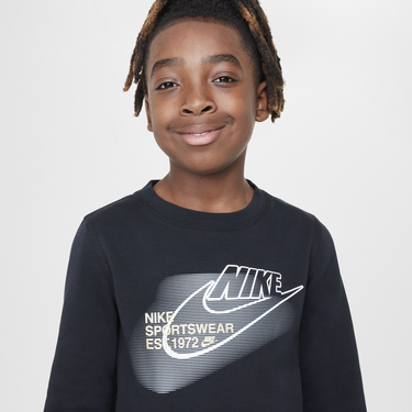 Mikina Nike Sportswear Standard Issue Fleece Crew Sweatshirt Čierna | HM4336-011, 2