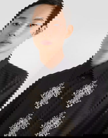 Košeľa Dolce & Gabbana Dolce & Gabbana Striped Cotton Martini Shirt Čierna | G5ML1ZFR5USS8051, 3