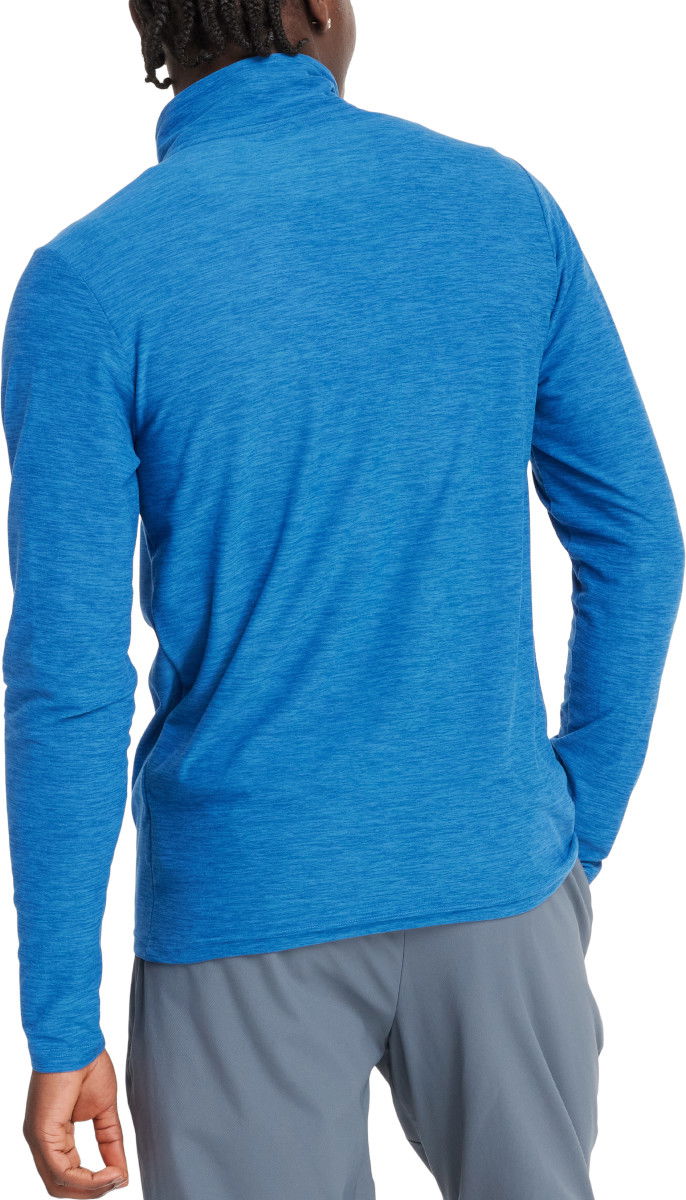 Mikina New Balance 1/4 Zip Sweatshirt Modrá | mt41915-beu, 1