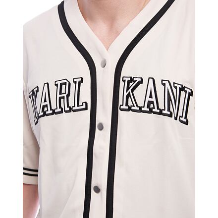 Dres Karl Kani Karl Kani College Baseball Shirt Béžová | KK-60350106, 1