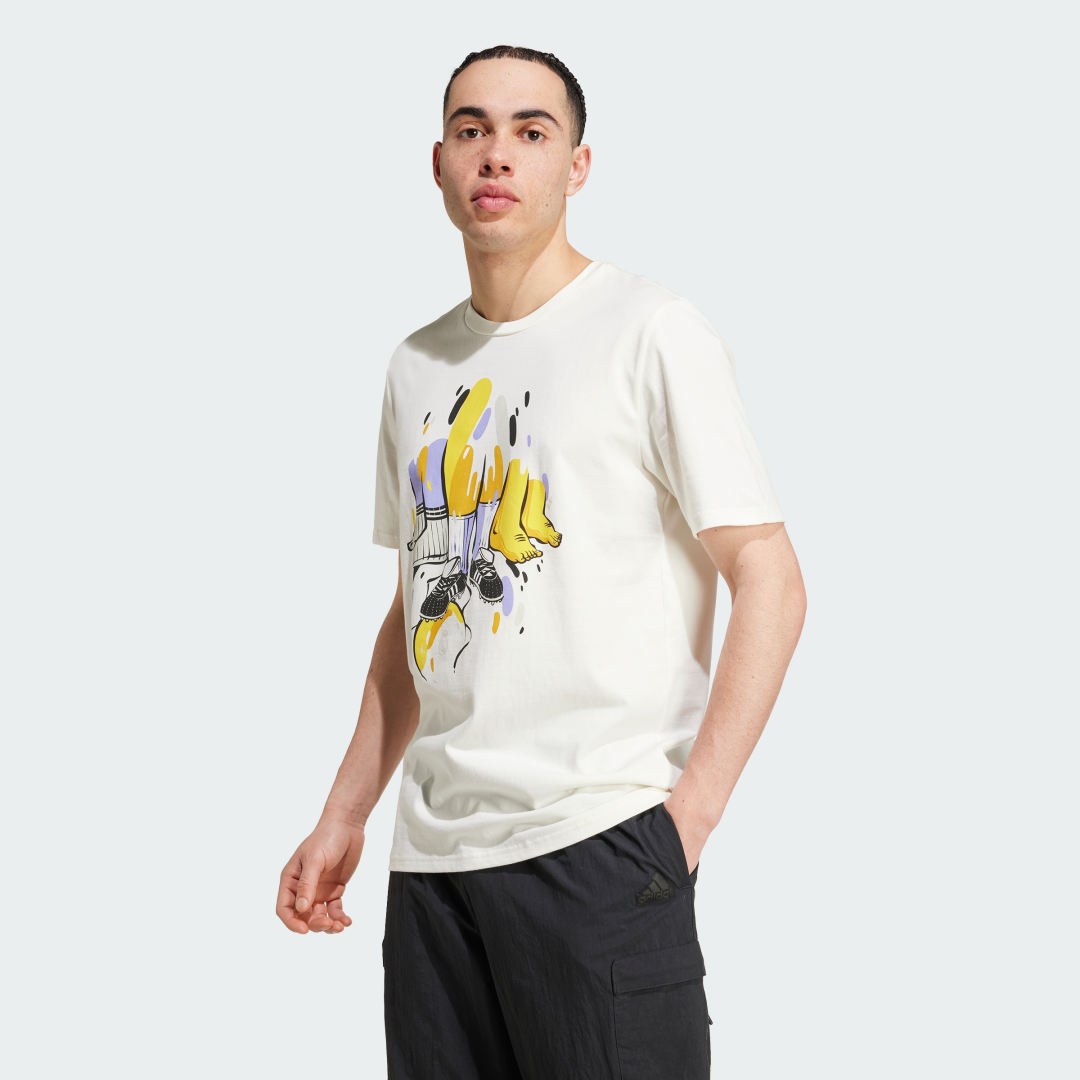 Tričko adidas Performance T-Shirt Graphic Biela | IT3784, 0