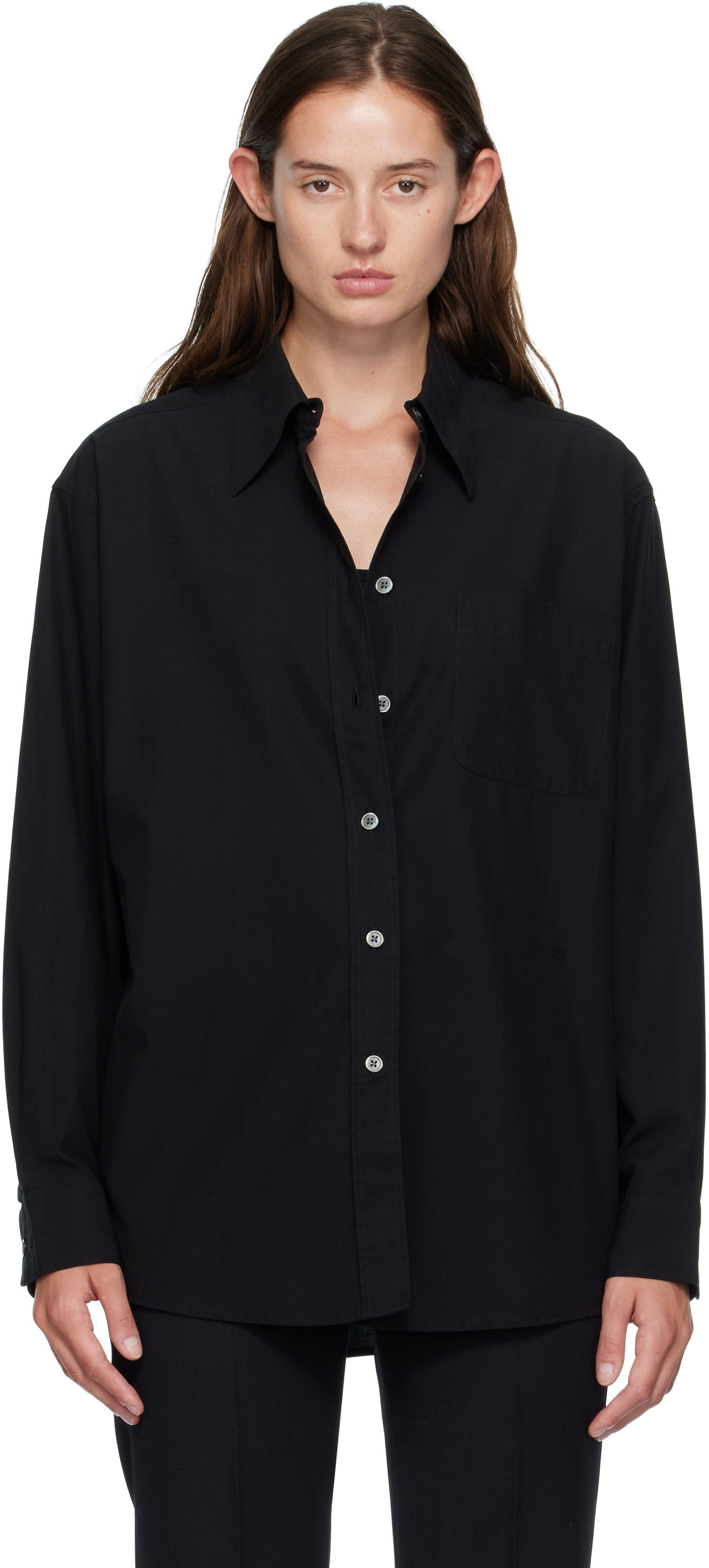 Košeľa OUR LEGACY Our Legacy Precious Button-Down Shirt Čierna | W4252PBCL, 0