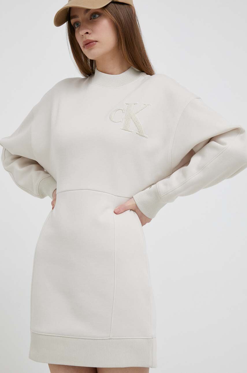 Šaty CALVIN KLEIN Dress Béžová | J20J221637, 0