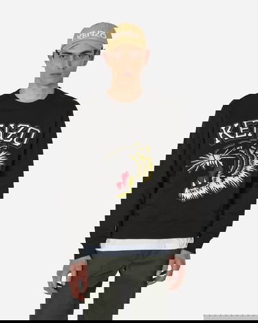 Sveter KENZO Tiger Varsity Jungle Crewneck Čierna | FD65SW0494MF 99J, 1