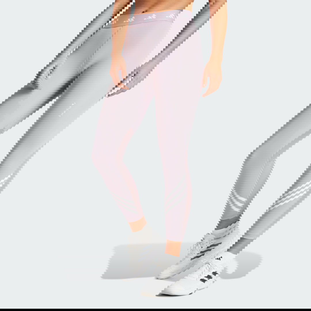 Legíny adidas Performance Techfit 3-Stripes Leggings Fialová | IU1866, 1