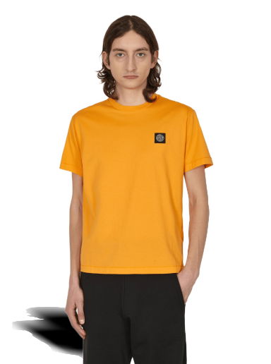 Tričko Stone Island Garment Dyed Logo T-Shirt Oranžová | MO101524113 V0032