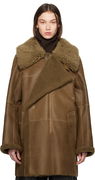 Lemaire Asymmetrical Shearling Coat