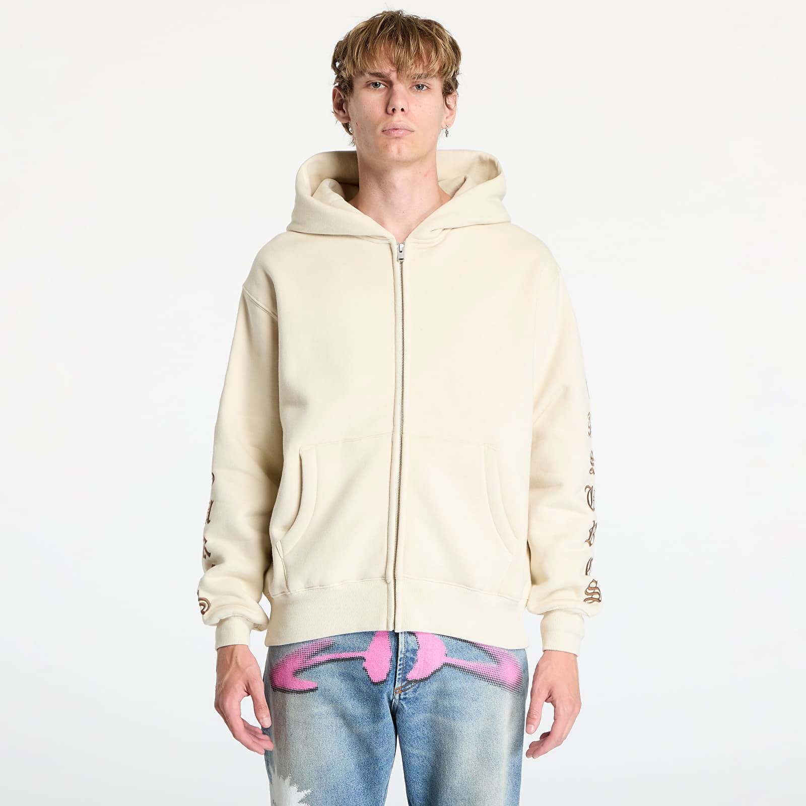 Oe Zip Up Hoodie Natural