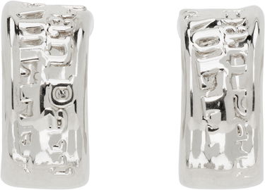 Náušnice Jean Paul Gaultier Jean Paul Gaultier Silver 'The Logo' Earrings Metalická | 25/03-W-JW003-X053-91, 0