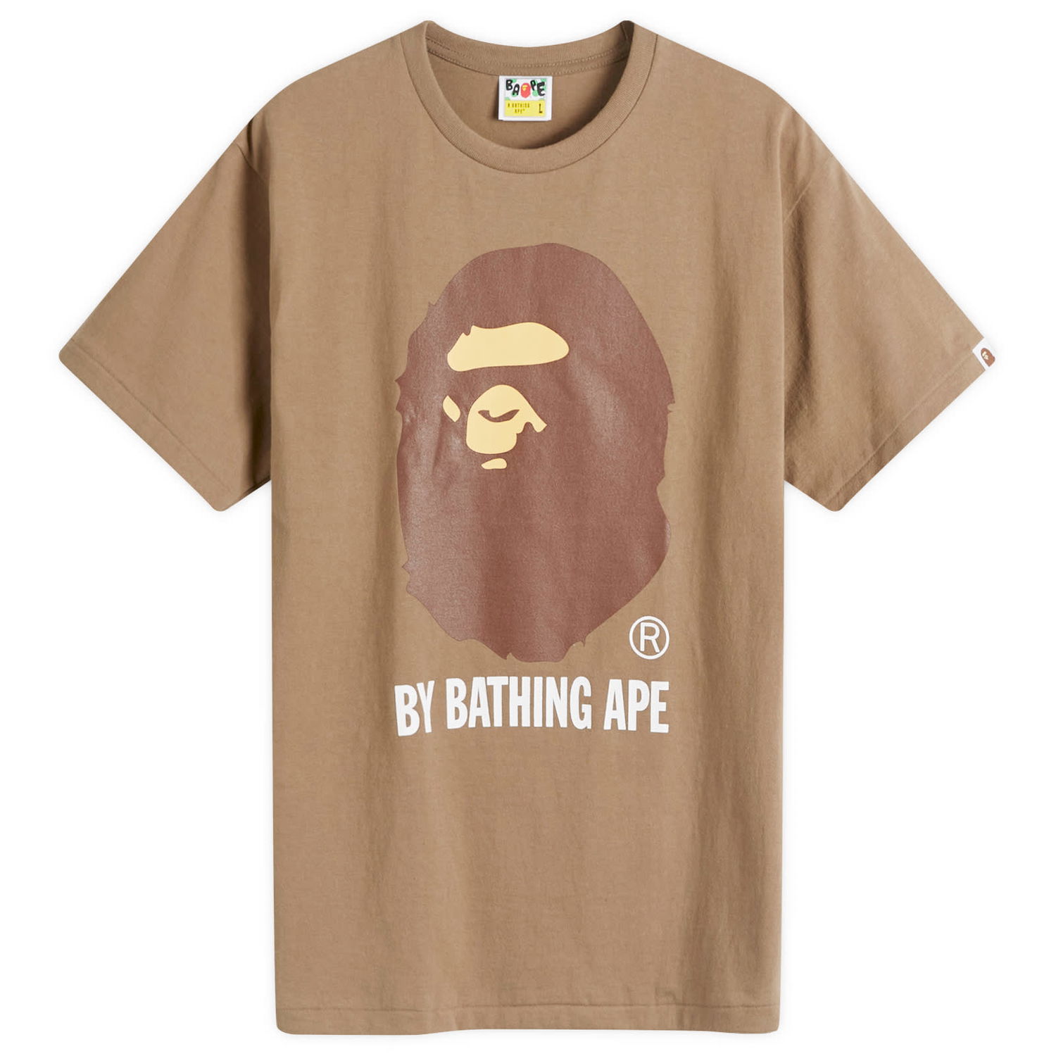Tričko BAPE A Bathing Ape Men's By T-Shirt in Brown, Size Large | END. Clothing Hnedá | 001TEK301002M-BRW, 0