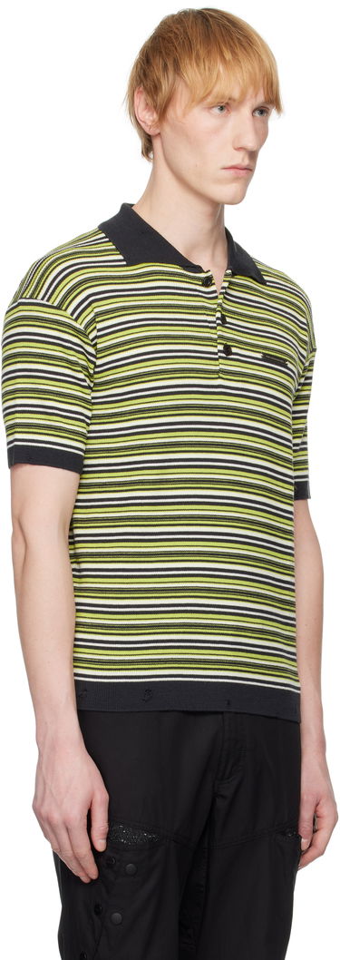 Polo tričko Andersson Bell Andersson Bell Striped Sweater Polo Čierna | atb1286m, 4