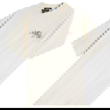 Tričko A.P.C. A.P.C. Men's Oscar Floral T-Shirt Béžová | COGCK-H26511-AAD, 1