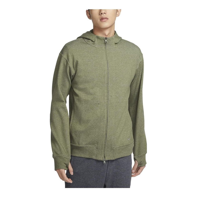 Mikina Nike Men's Yoga Full-Zip Hoodie Zelené | DQ4877-325