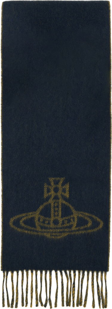 Šál Vivienne Westwood Single Orb Double Scarf Modrá | 81030006-W00ZH-, 3