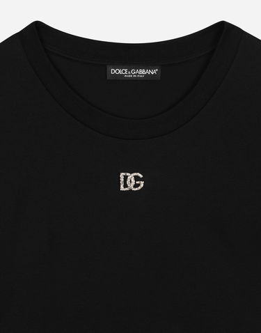 Tričko Dolce & Gabbana Tshirt Manica Corta Čierna | F8T00ZG7B3UN0000, 2