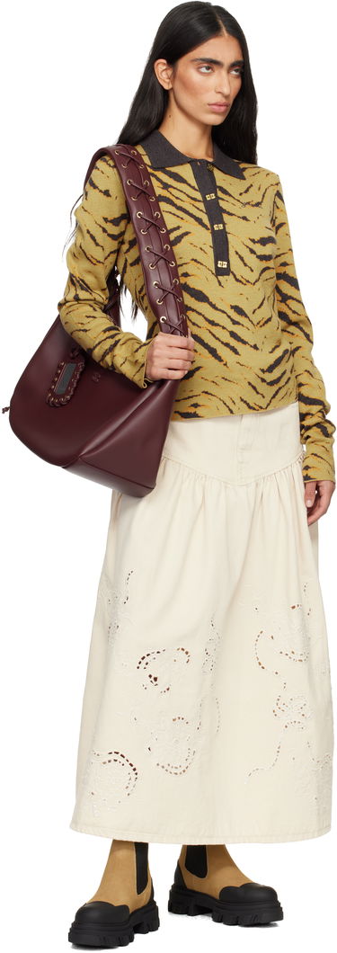 Tenisky a topánky GANNI Low Suede Chelsea Platform Boots with Rubber Toe Béžová | S3244, 4