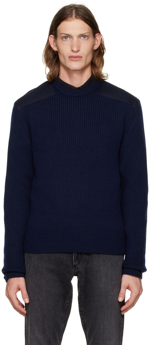 Sveter rag & bone Rag & Bone Dexter Mixed Media Sweater Navy | MBS22F017BW17, 0