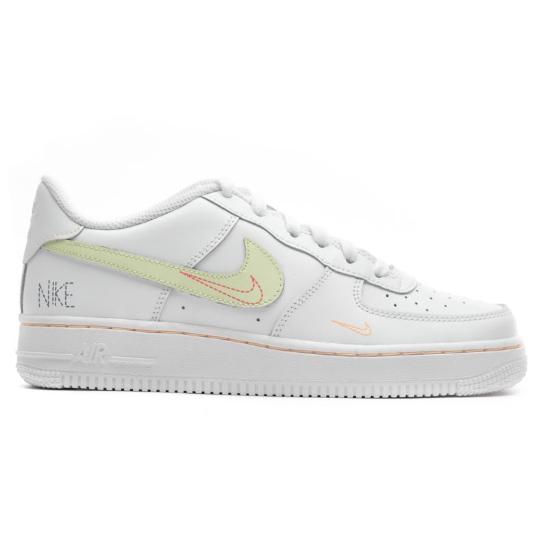 Tenisky a topánky Nike Air Force 1 LV8 "Bright Crimson/ Lime Ice" GS Biela | DN8000-100, 1