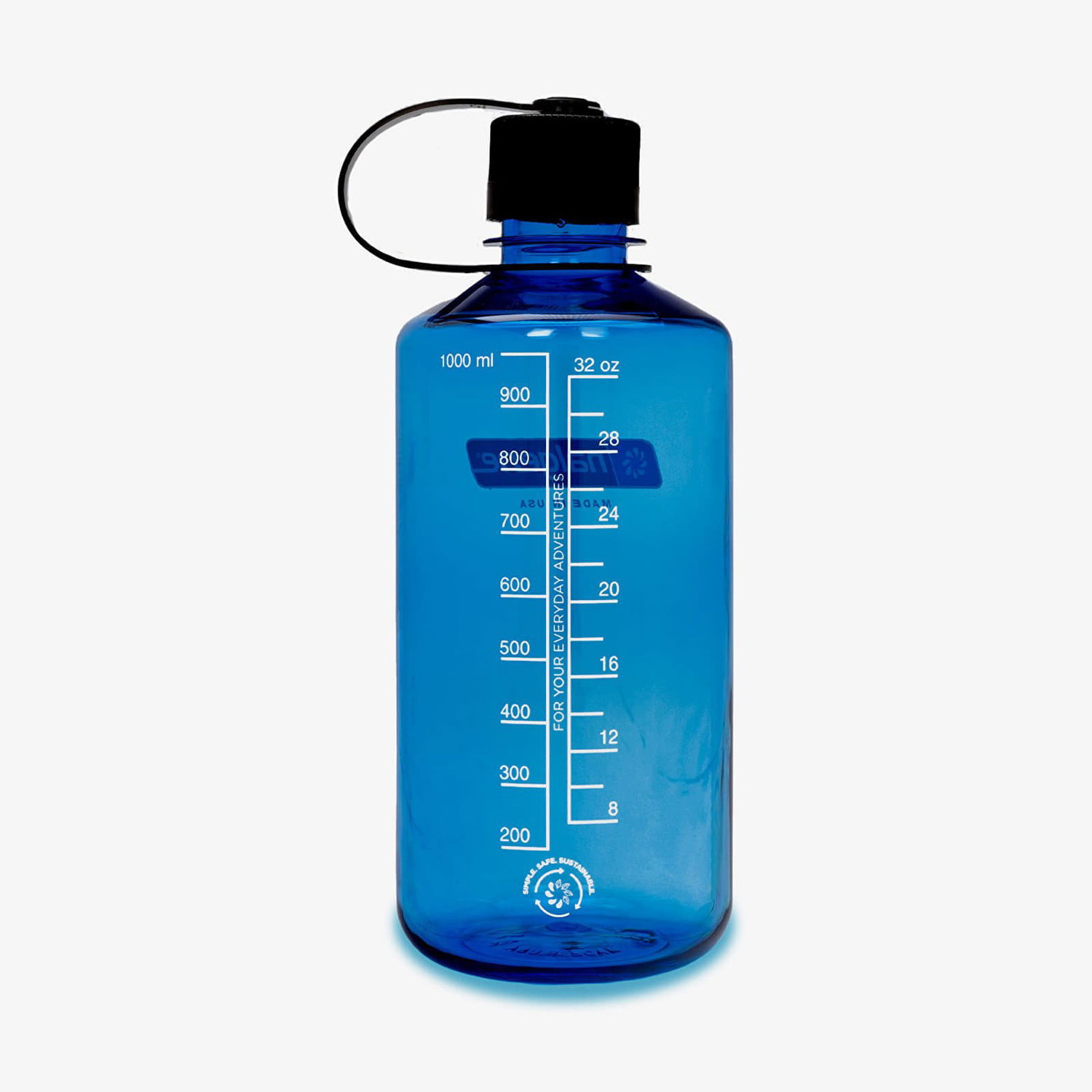 Fľaše Nalgene 1000ml Narrow Mouth Sustain Universal Modrá | 2021-0532, 1