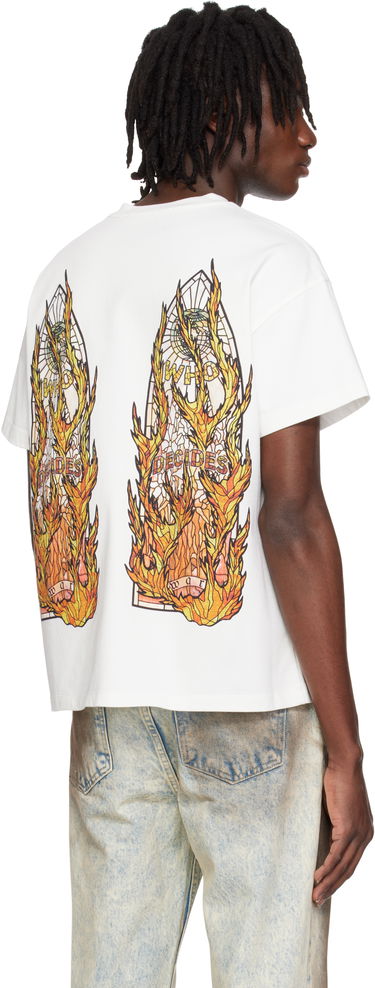 Tričko Who Decides War Who Decides War Flame Glass T-Shirt Biela | 1110030001SE25, 2