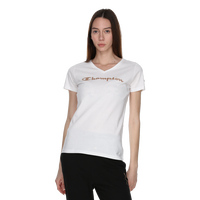 Script Logo V-Neck T-Shirt